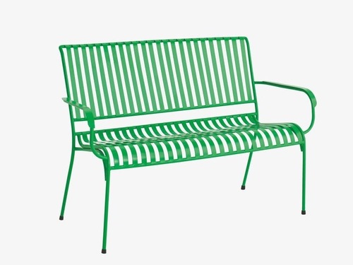 Industrial Green Metal Garden Bench Shakunt Impex Private
