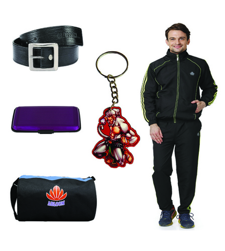 Polyester Mens Track Suit Combo (Black&Parrotgreen)