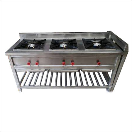 Stainless Steel Three Burner Gas Stove