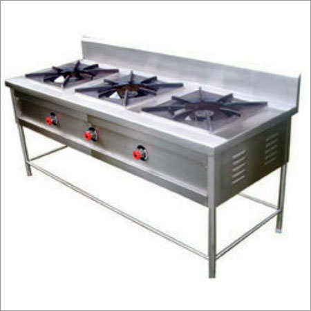 Three Gas Burner Range