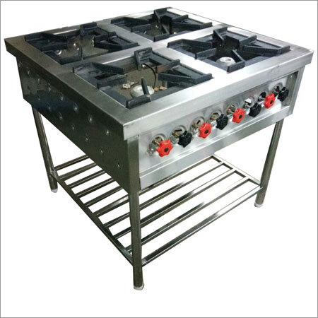 Steel Four Gas Burner Range