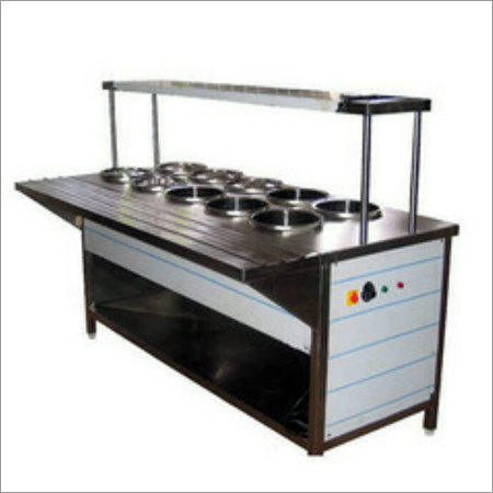 Stainless Bain Marie Steel Counter