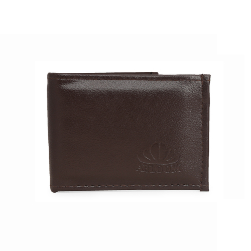 Mens Dark Brown Wallet - Material: Synthetic