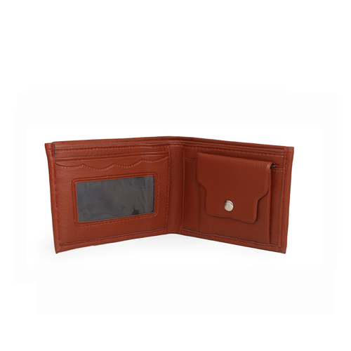 Mens Brown Wallet - Material: Synthetic