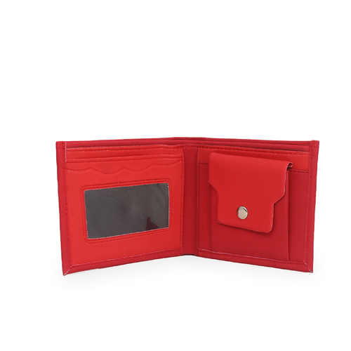 Mens Red Wallet - Material: Synthetic
