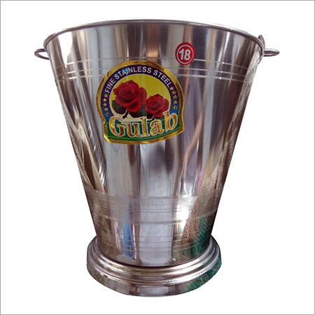 Stainless steel bucket