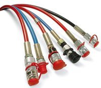 Poly Hydraulic Hoses - Polyurethane, Size 1/4 to 12 inch, Color Black, Red, Blue | Extreme Weather Resistance, High-Pressure Strength, Abrasion-Free Design