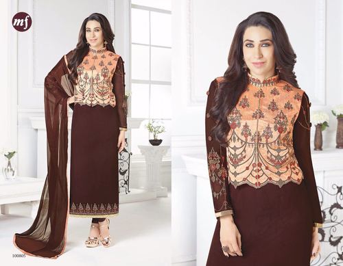 Georgette Party Wear Koti Style Suit