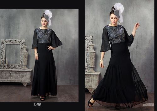 Long Black Kurti