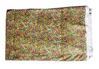 Printed Pareos - Polyester, 70 X 110 Cm | Green Paisley Pattern, Machine Washable