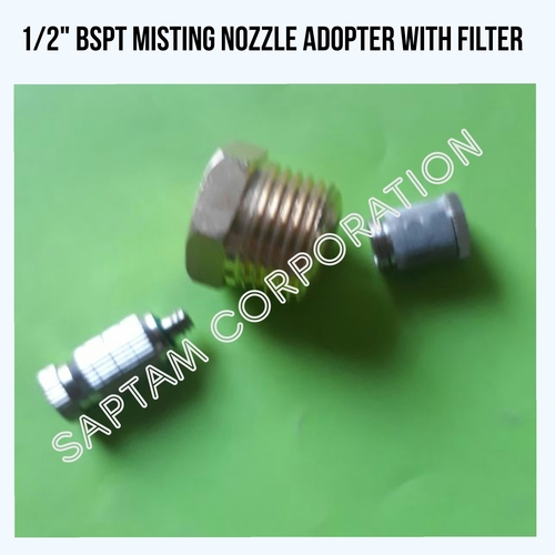 Brass 1/2 Bspt Misting Nozzle Adopter With Filter