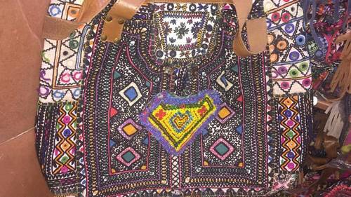 Multi Embroidery Beaded Bag