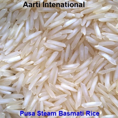 Pusa Steam Basmati Rice - 94% Purity, Average Length 7.45-7.55 mm, Moisture 12% Max, White Color, Non-Sticky, Aromatic Long Grain Type