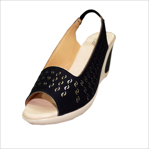Black Ladies Peep Toes Sandal