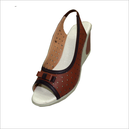 Ladies Laser Cut Peep Toes Sandal Heel Size: High Heel