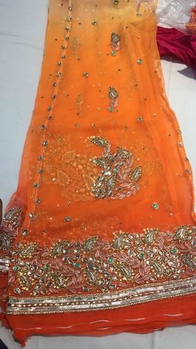 Orange Designer Rajputi Suit