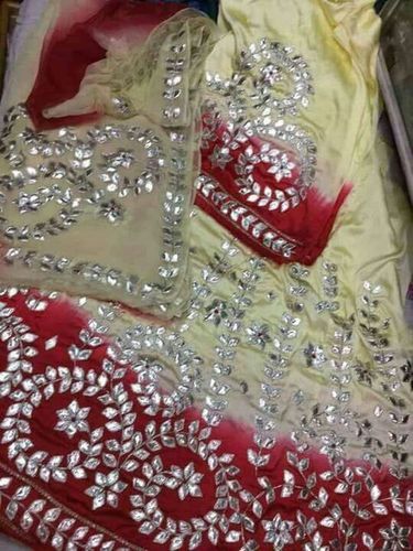 Red And Cream Designer Rajputi Suit
