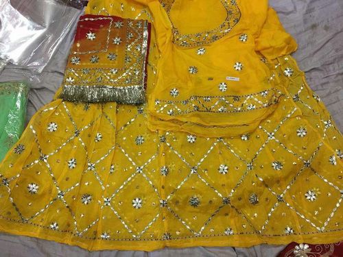 Yellow Designer Rajputi Suit