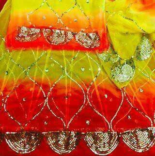 Red And Yellow Designer Rajputi Suit