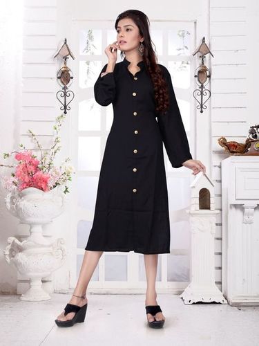 RAYON SLUB FABRIC KURTI