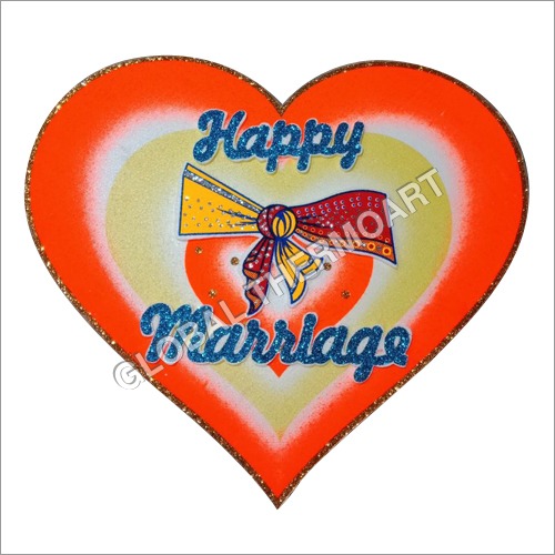 Thermocol Marriage Decoration Heart