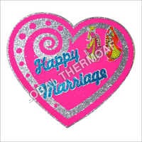 Thermocol Marriage Decoration Heart