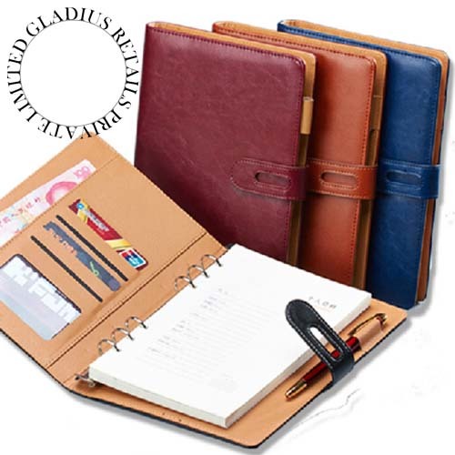 Leather Diary - Durable Brown Leather, 120 Sheets | Eco-Friendly, Moisture Proof, Attractive Design with Briarwood Clasps