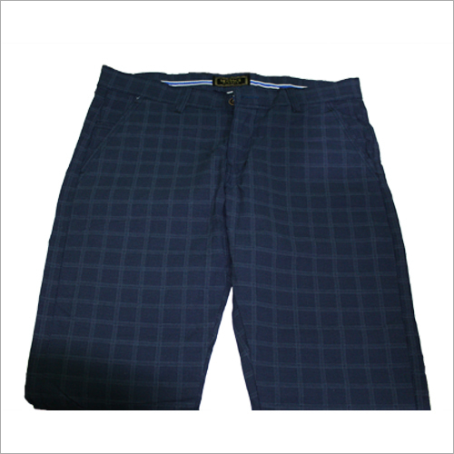 Mens Checked Casual Trouser