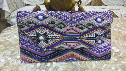 Multicolor Beaded Ladies Bag