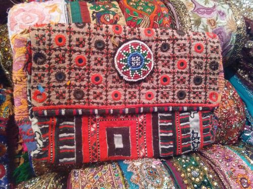 Red Banjara Ladies Clutch Bag
