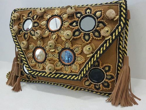 Brown Banjara Bucket Sling Bag