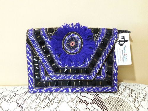 Blue Cool Ethnic Banjara Handbag