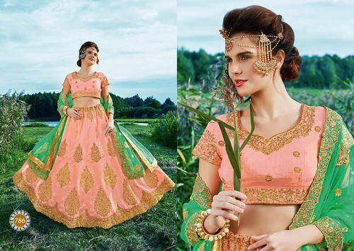 Designer Banarasi Silk Party Wear Lehenga Choli