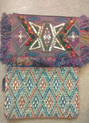 Multicolor Fancy Beaded Ladies Clutch