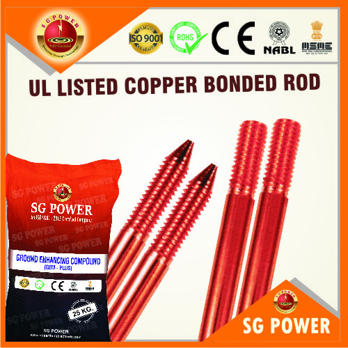 Ul Listed Copper Bonded Rods Application: Earthing