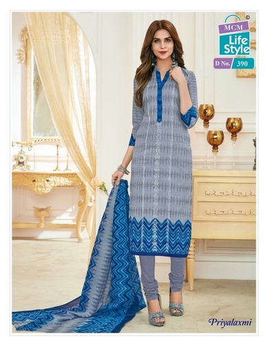 UNSTITCHED PRINTED COTTON FABRIC DRESS MATERIALS
