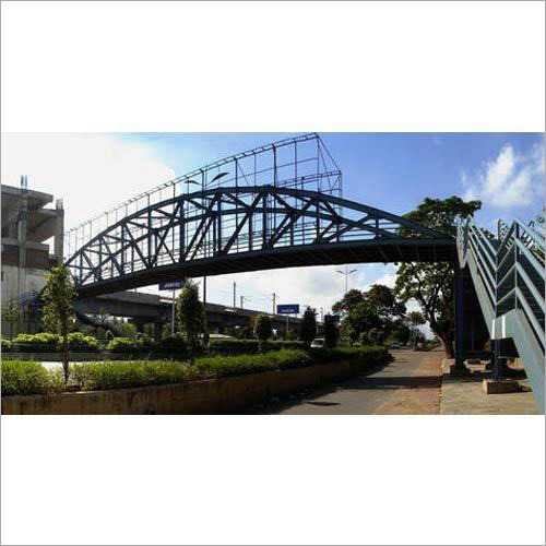 Foot Over Bridge - Galvanized Steel, Variable Span & Width | Pedestrian Safety, Traffic Control, Rust Resistant, 1000 kg/mÂ² Load Capacity