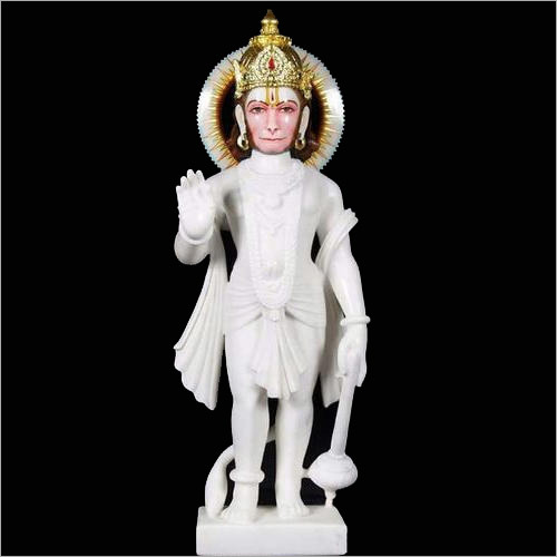 White Marble Hanuman Statue