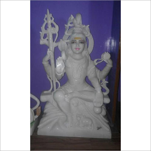 White Marble Shiva Statue