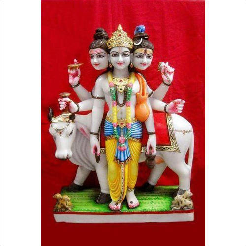 Marble Dattatrey Statue