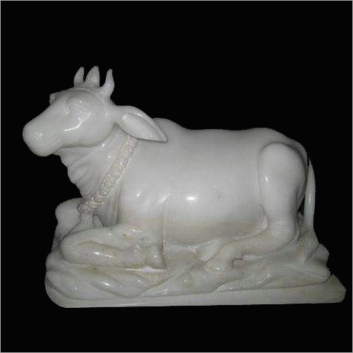 Marble Nandi Statue