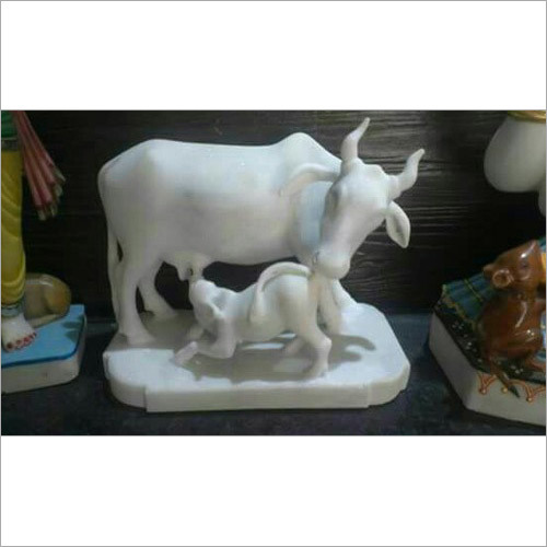 Marble Cow Statue
