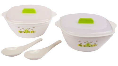 Plastic Serving Bowl Green