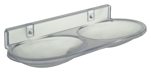 Double Soap Dish - Square Blue