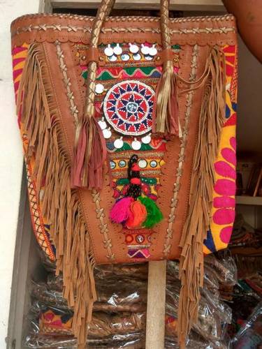 Brown Vintage Moroccan Handcrafted Leather Bag