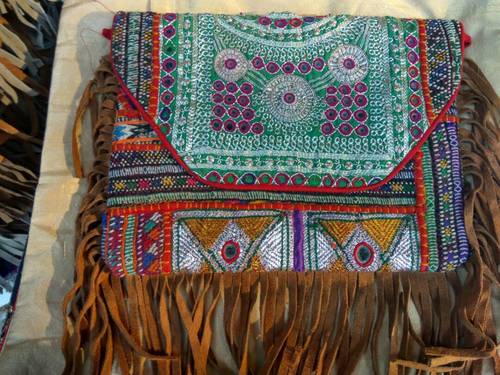 Multicolor Beaded Evening Frangies Bags