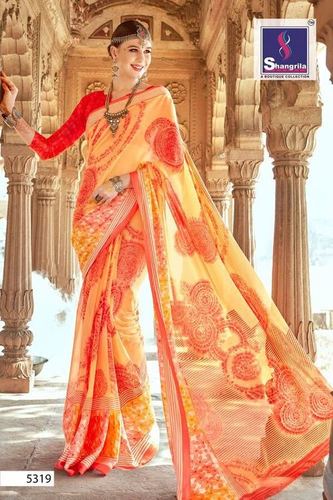 Satin Border Saree
