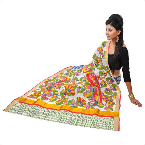 Hand Painted Kerala Cotton Saree