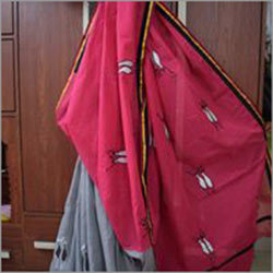 Applique on Cotton Saree