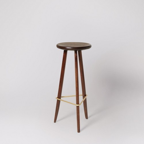Durable Lloyd Stool, Dark Mango Wood